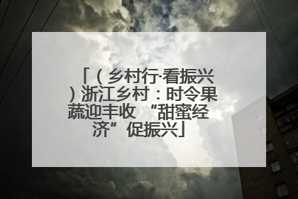 （乡村行·看振兴）浙江乡村：时令果蔬迎丰收 “甜蜜经济”促振兴
