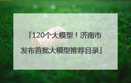 120个大模型！济南市发布首批大模型推荐目录