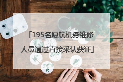 195名厦航机务维修人员通过直接采认获证