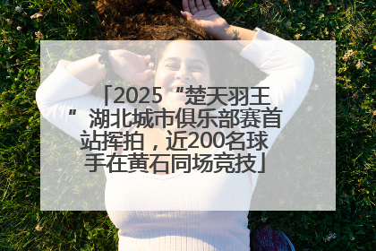 2025“楚天羽王”湖北城市俱乐部赛首站挥拍，近200名球手在黄石同场竞技