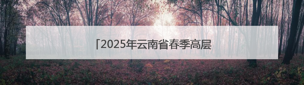 2025年云南省春季高层次人才引进活动成功举办