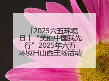 2025六五环境日丨“美丽中国我先行”2025年六五环境日山西主场活动在大同启动 多元形式绘就生态画卷