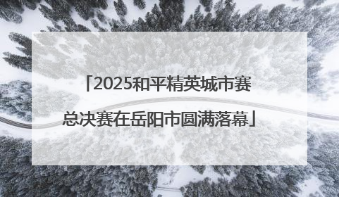 2025和平精英城市赛总决赛在岳阳市圆满落幕