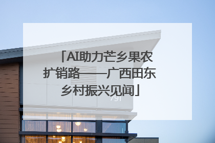AI助力芒乡果农扩销路——广西田东乡村振兴见闻
