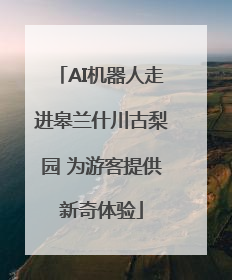 AI机器人走进皋兰什川古梨园 为游客提供新奇体验